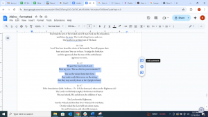 Book on Google Docs