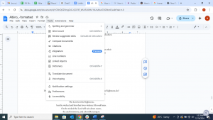 Writing Your Book in Google Docs