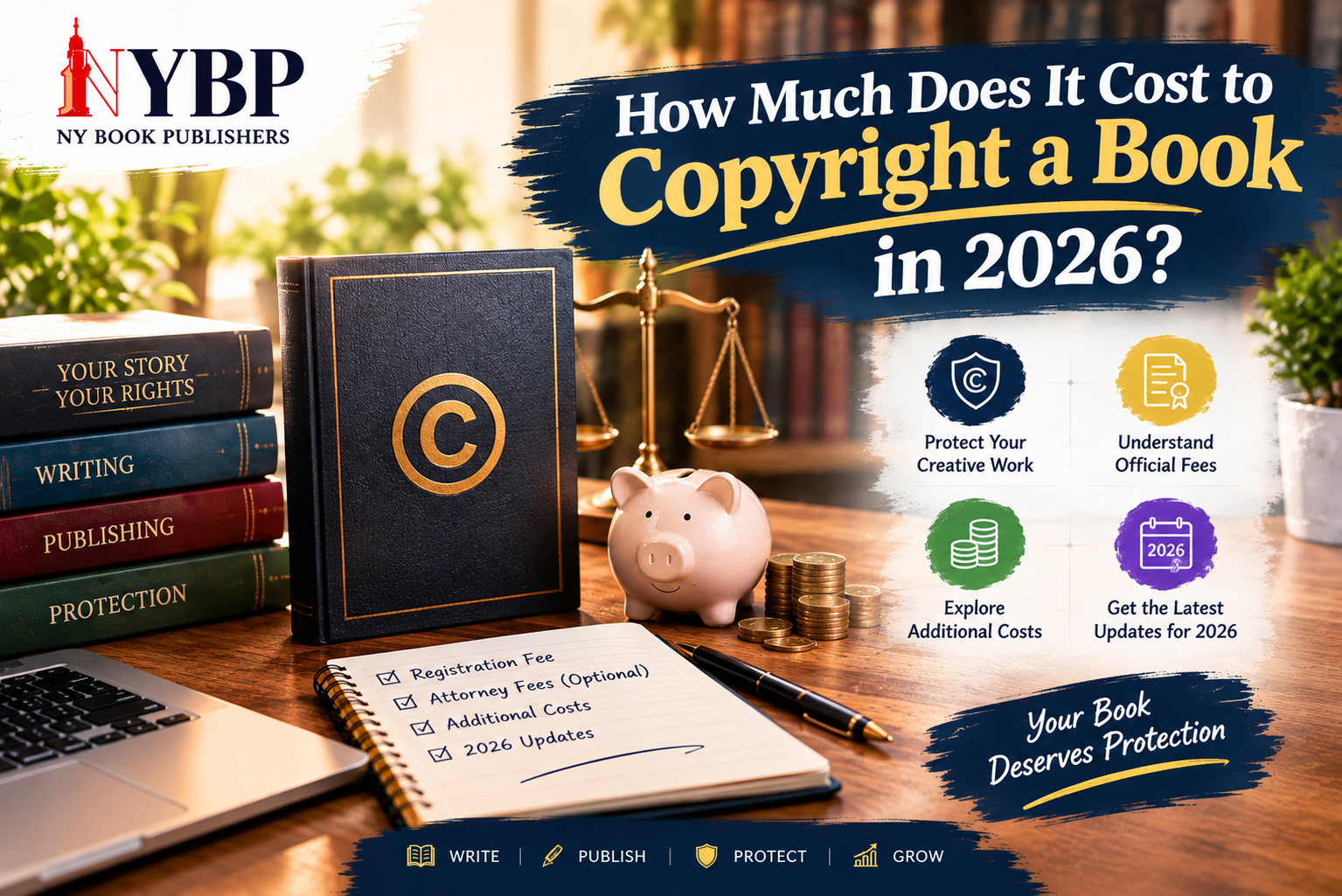 how much does it cost to copyright a book